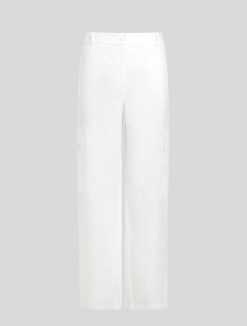 Marina Rinaldi Pantalon Cargo En Lin Melange | Pantalon