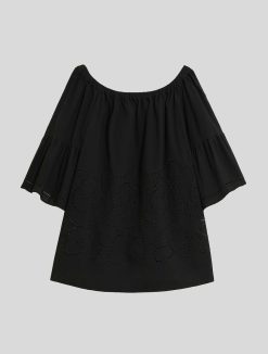 Marina Rinaldi Chemisier En Satin De Coton | Blouses Et Chemises