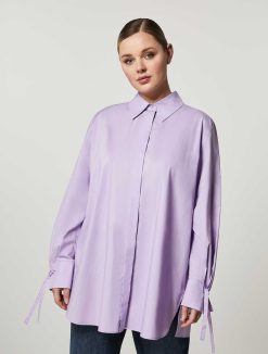 Marina Rinaldi Chemise En Popeline De Coton | Blouses Et Chemises