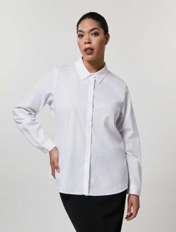 Marina Rinaldi Chemise En Popeline De Coton | Blouses Et Chemises