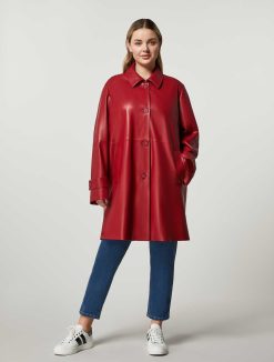 Marina Rinaldi Manteau En Jersey Enduit | Manteaux Et Trenchs