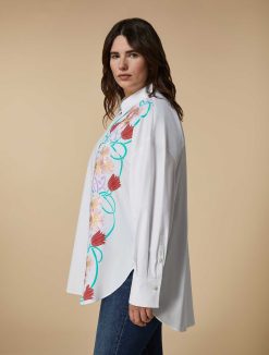 Marina Rinaldi Chemise Oversize En Popeline De Coton | Blouses Et Chemises