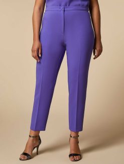 Marina Rinaldi Pantalon Cigarette En Crepe | Pantalon