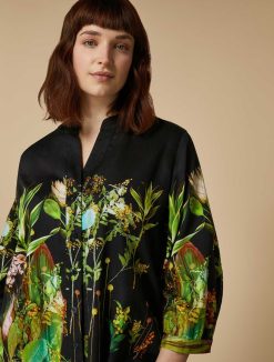 Marina Rinaldi Tunique En Satin Imprime | Blouses Et Chemises