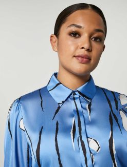 Marina Rinaldi Chemise En Satin Imprime | Blouses Et Chemises